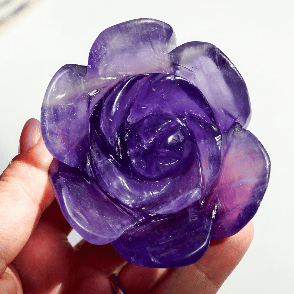 Purple Fluorite Flower