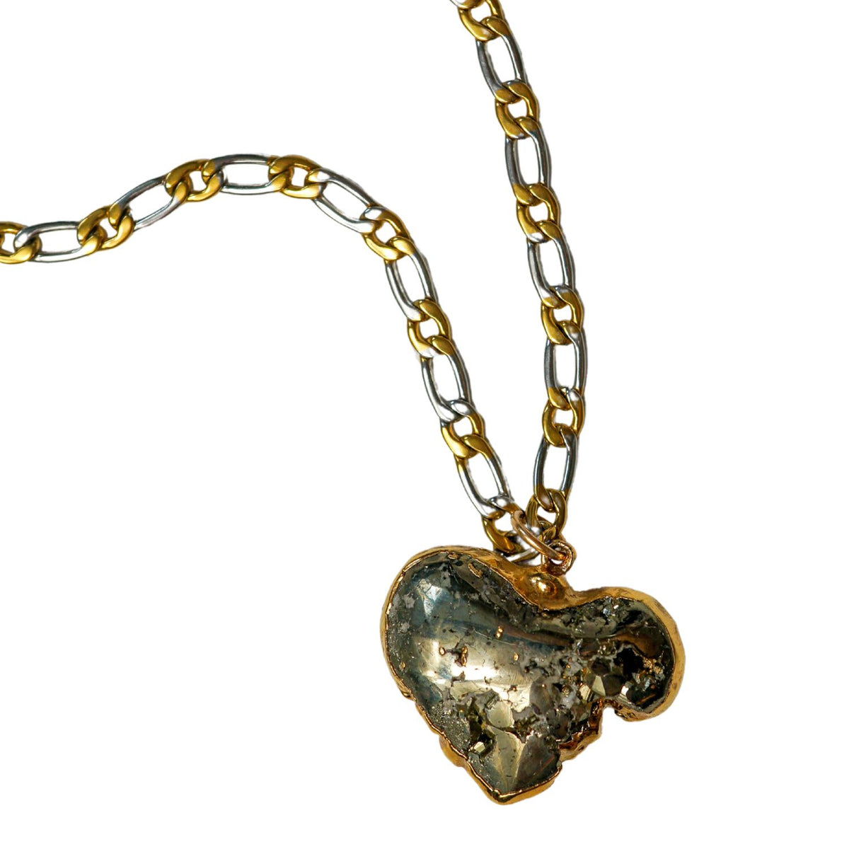 Pyrite Heart One-of-a-kind Necklace