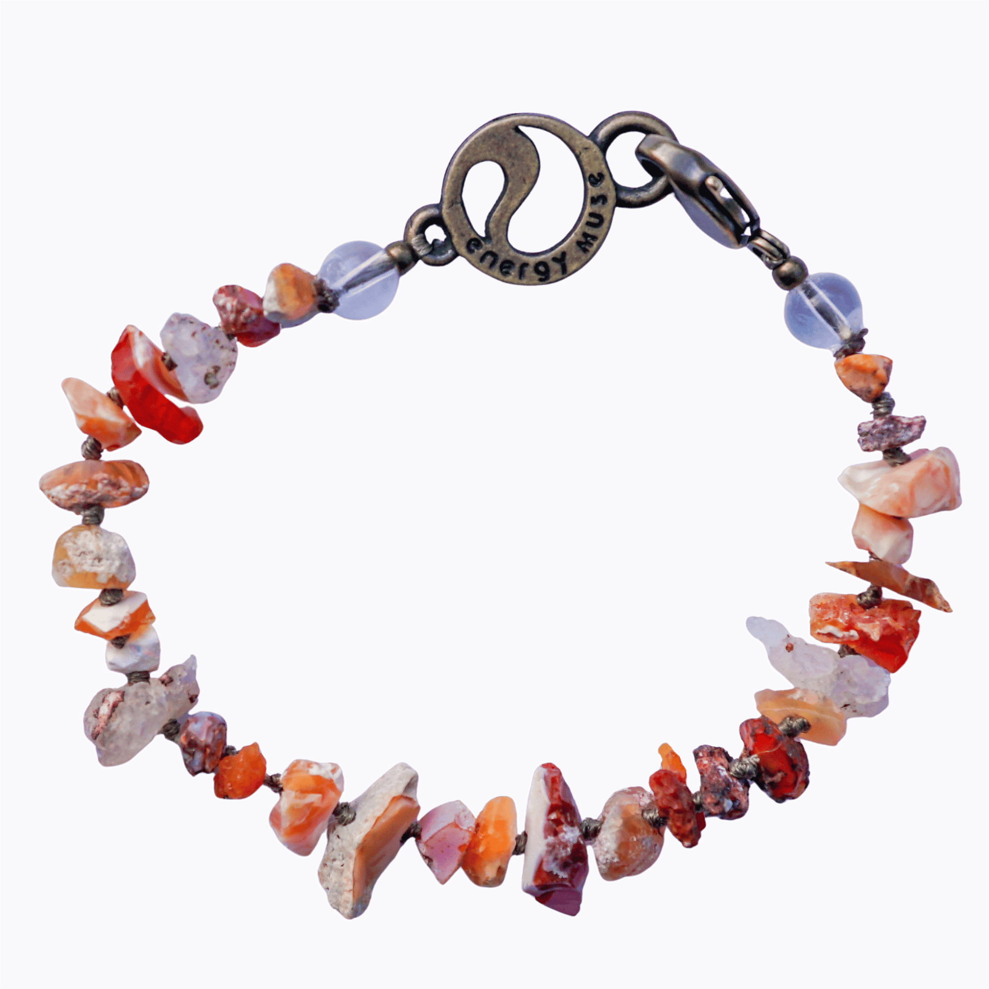Energy Muse Raw Fire Agate Bracelet
