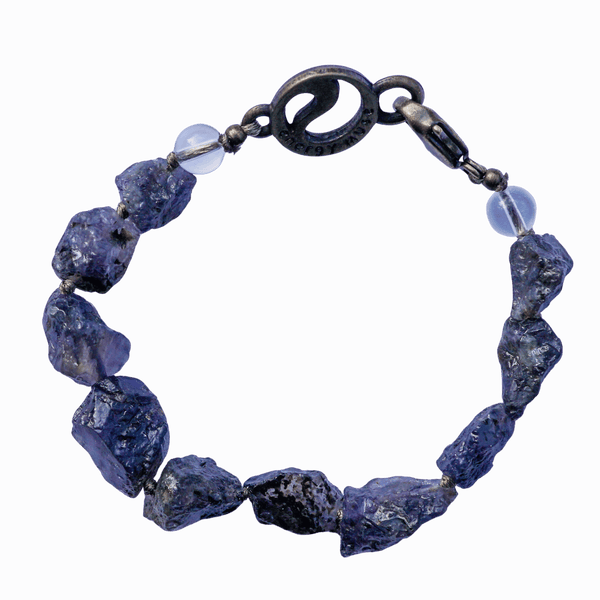 Raw Iolite Bracelet