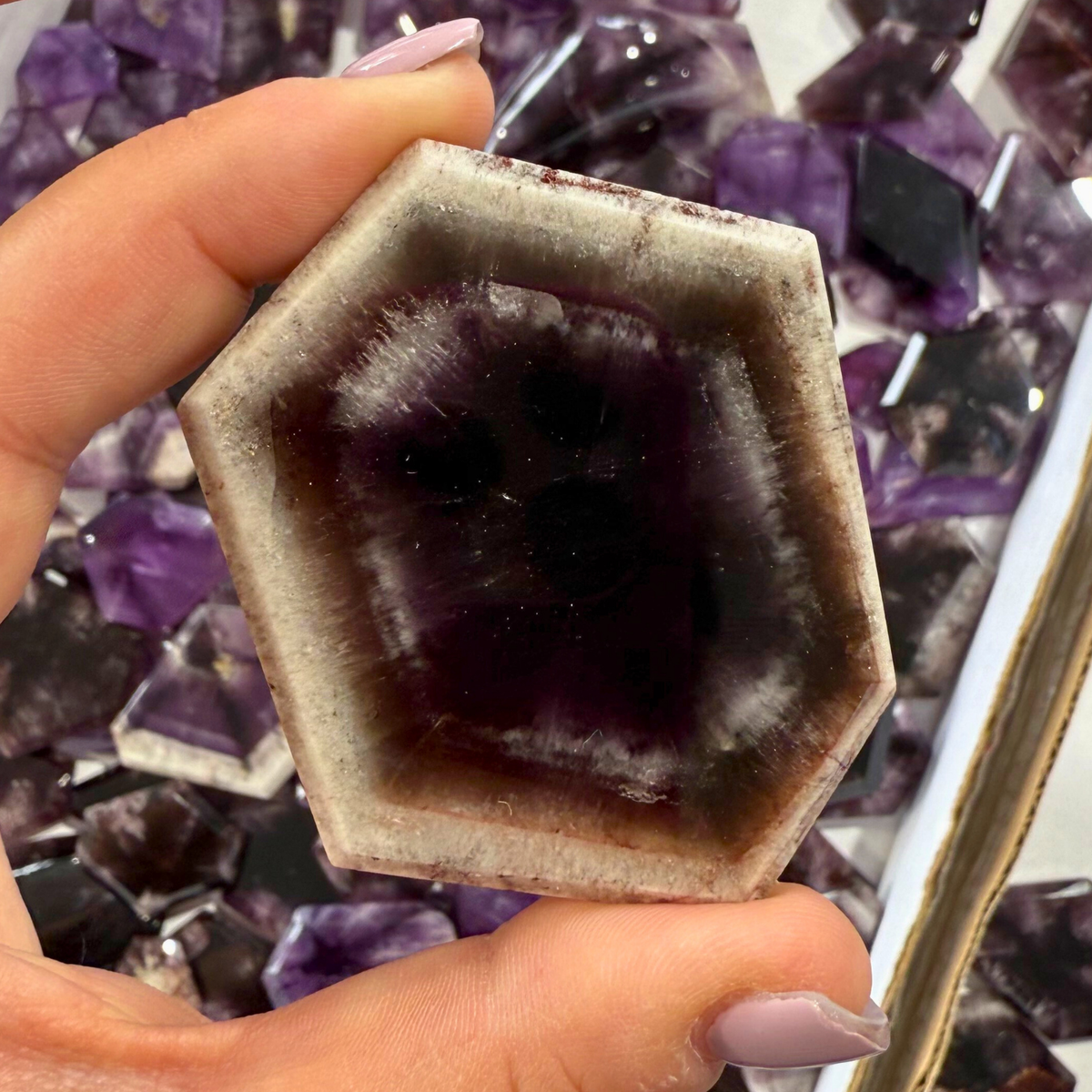 Raw Trapiche Amethyst Gem