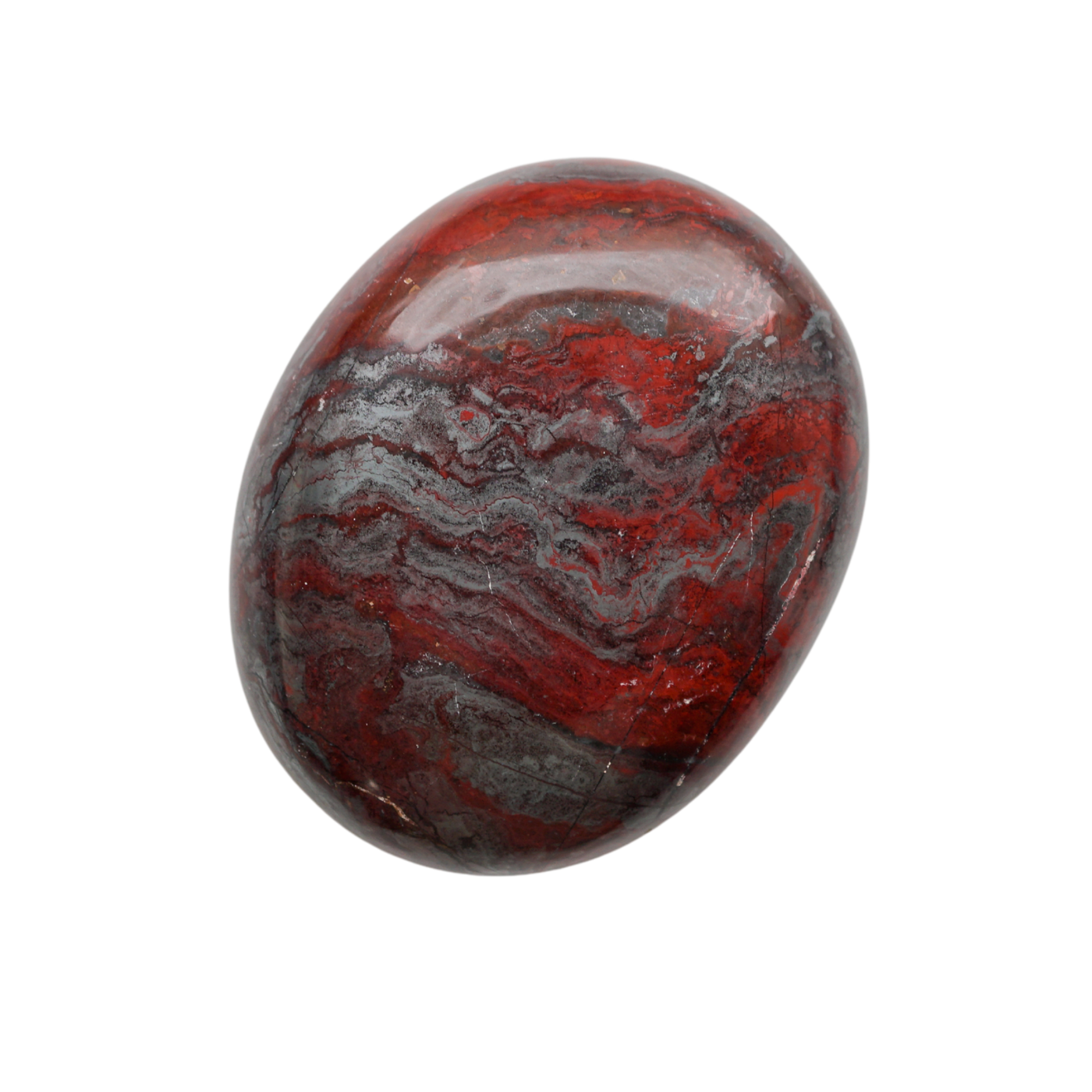 Red Jasper & Hematite Touchstone