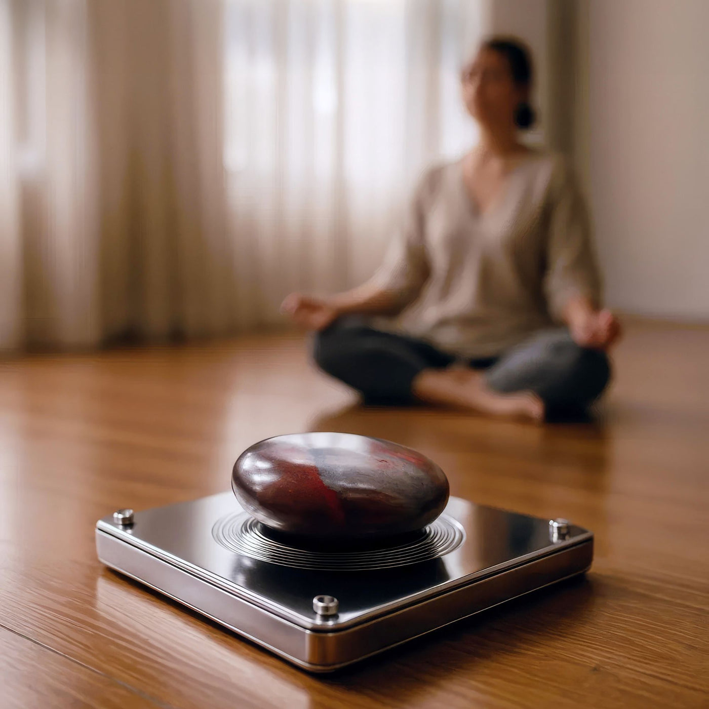 Red Jasper & Hematite Touchstone
