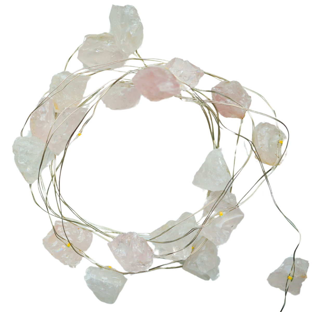 Rose Quartz Crystal String Lights