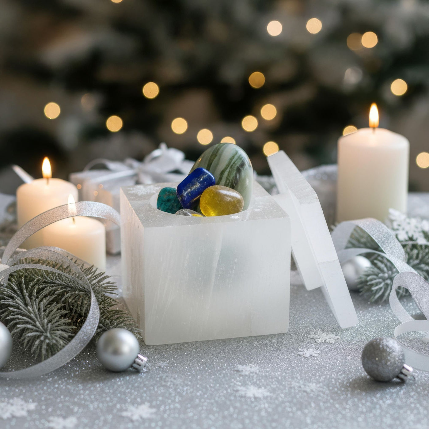 Selenite Crystal Gift Box