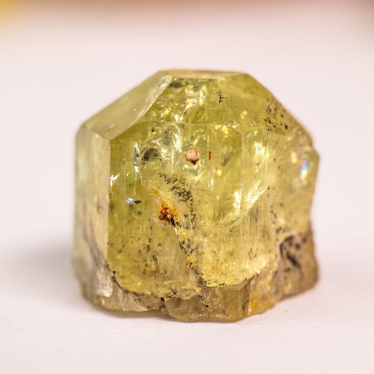 Natural Yellow Apatite Crystal