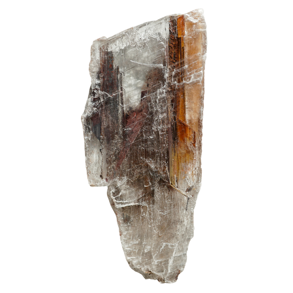 Selenite with Hematite Inclusions