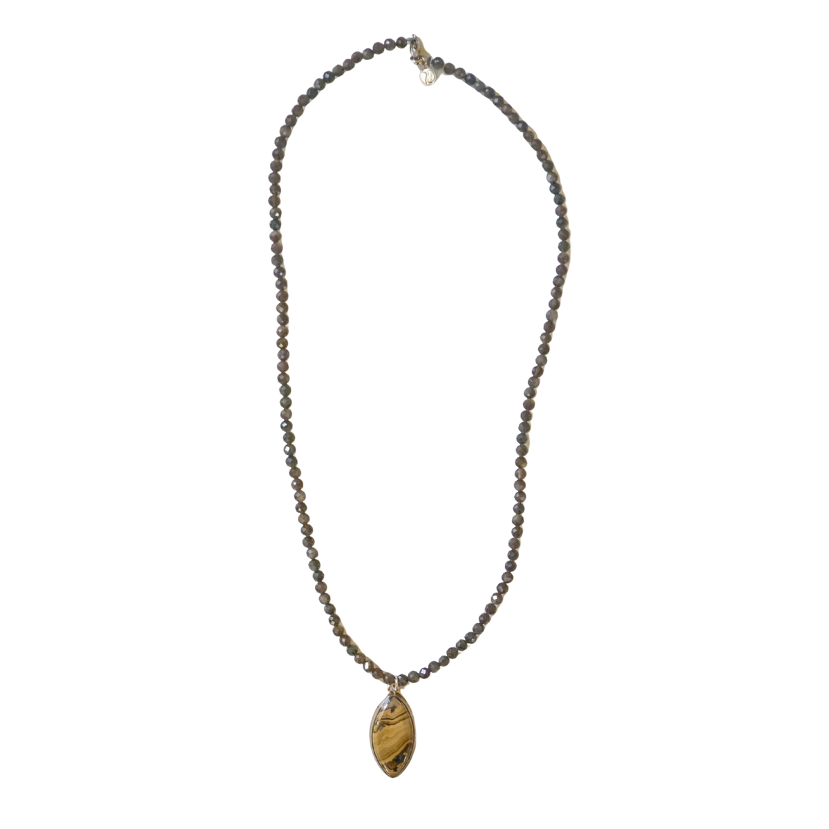 Shalenblende & Silver Obsidian Necklace