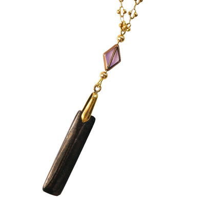 Shungite Bar One-of-a-kind Necklace