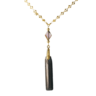 Shungite Bar One-of-a-kind Necklace