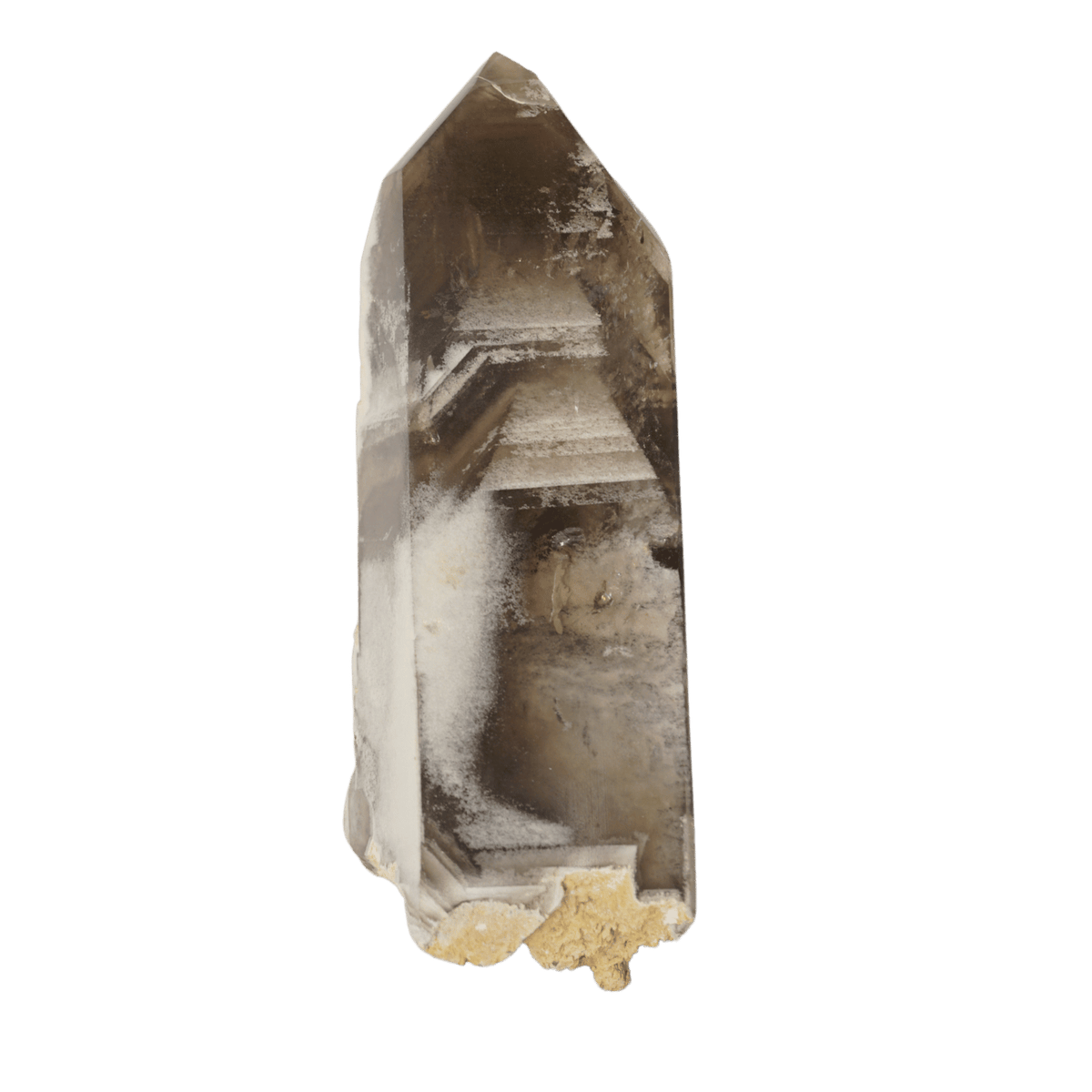 Smoky Quartz with Feldspar and Kaolinite