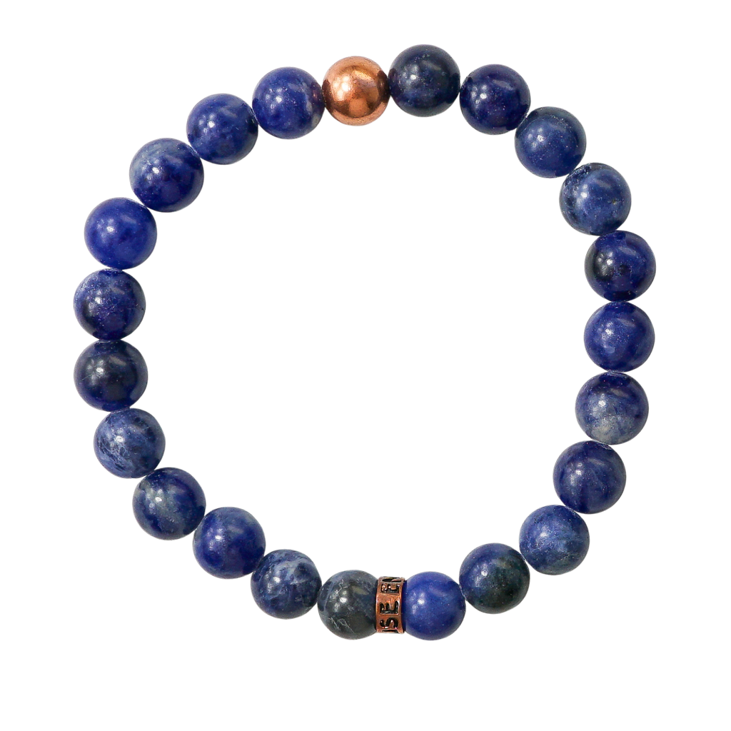 Sodalite Bracelet with Copper Bead | Truth & Communication