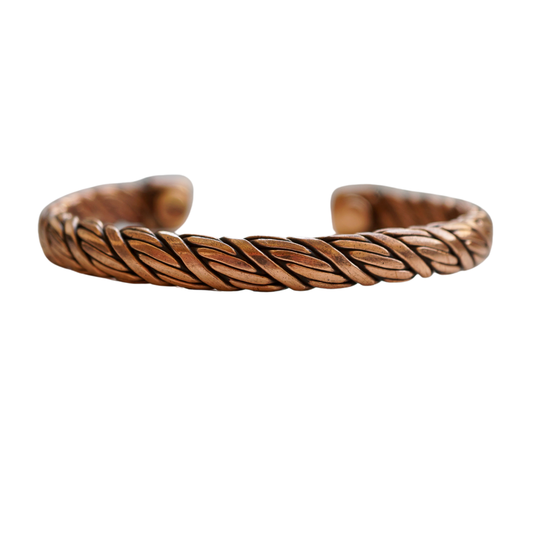 Solid Copper Rope Bracelet with Magnets – Grounding Energy