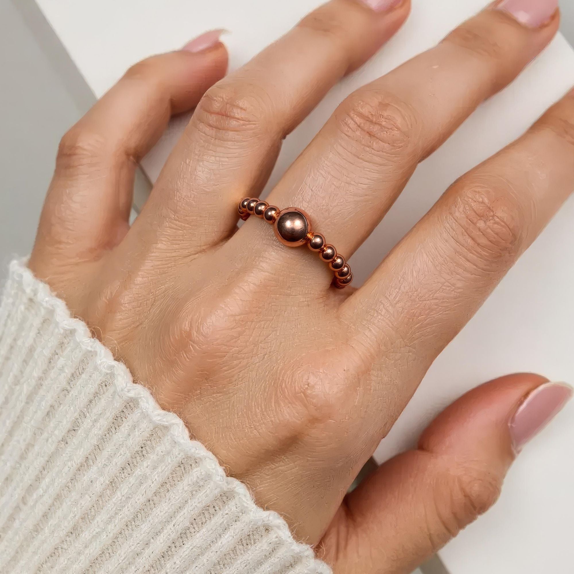 Solid Copper Stretch Ring