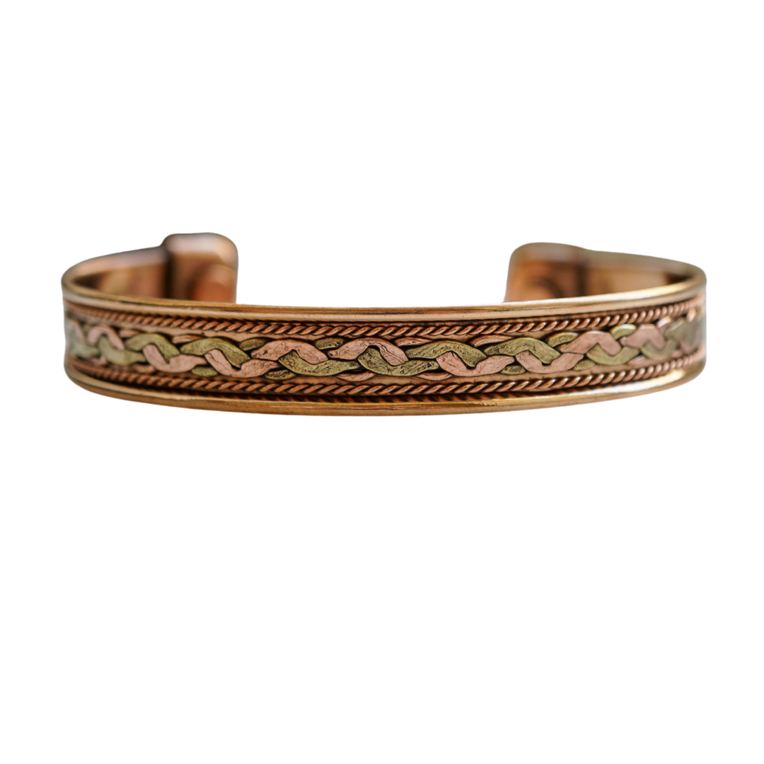 Solid Copper Braided Bracelet with Magnets – Daily Energy Reset
