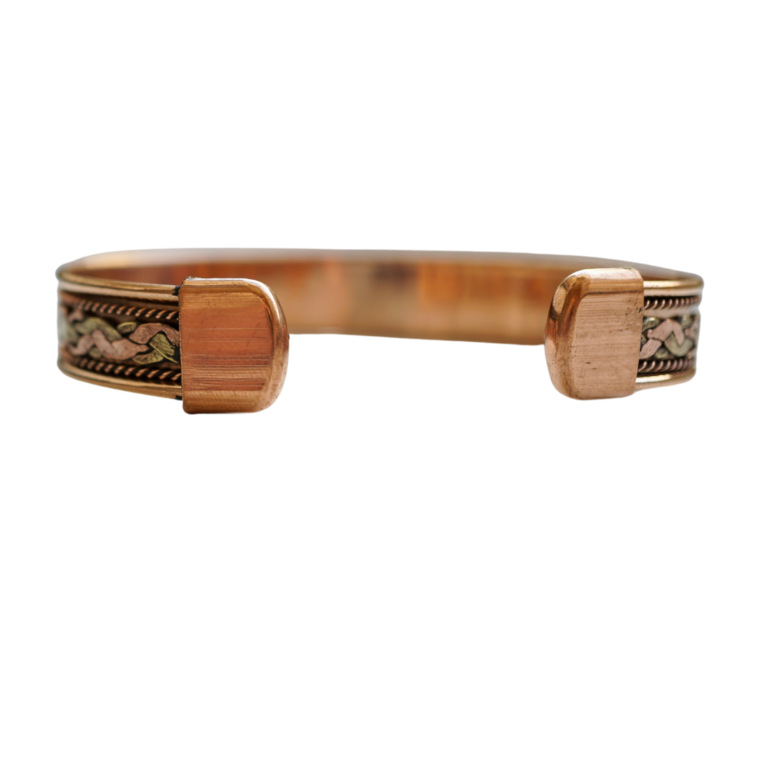 Solid Copper Braided Bracelet with Magnets – Daily Energy Reset