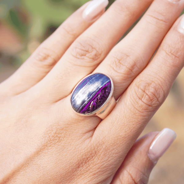 Sugilite Sterling Silver Ring