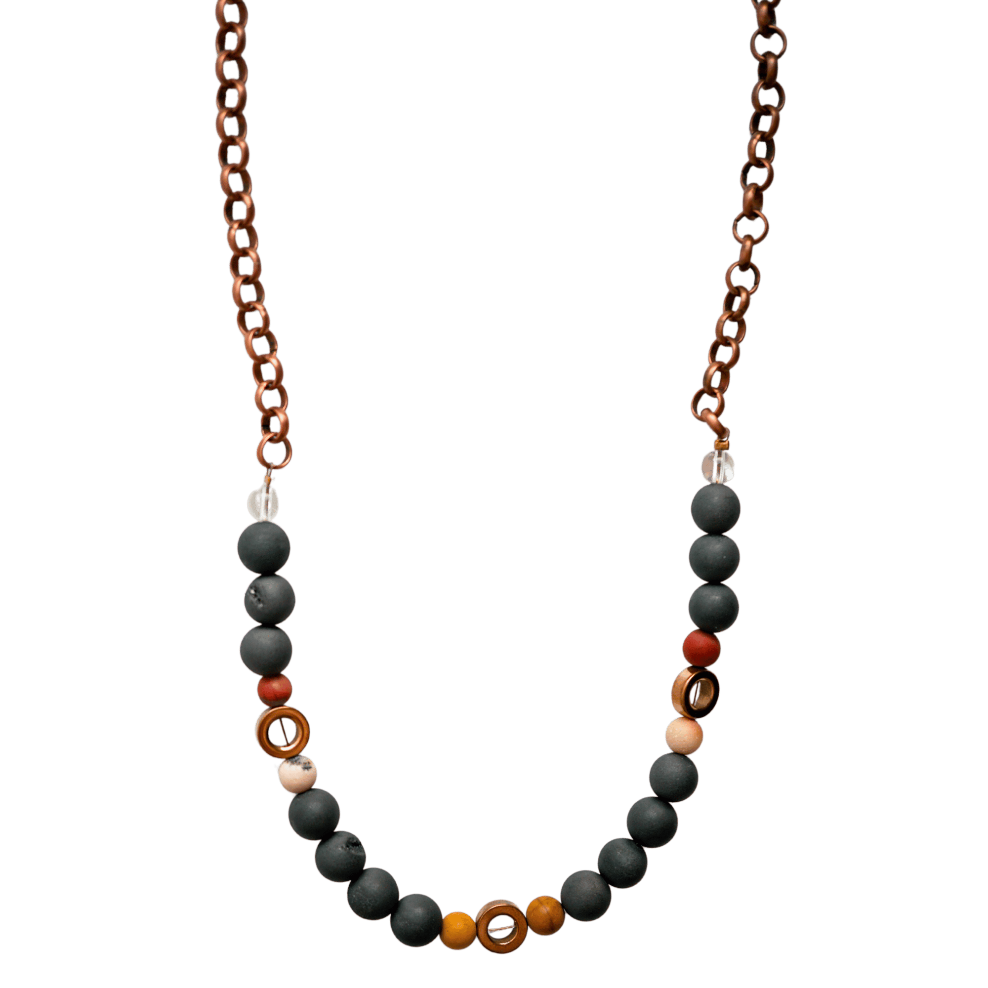 Phoenix Rising Necklace | Copper & Crystal Necklace for Spiritual ...