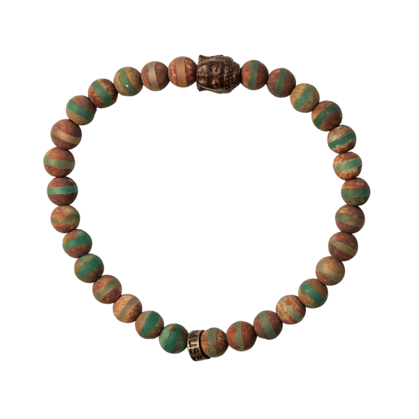 Tibetan Agate Buddha Bracelet