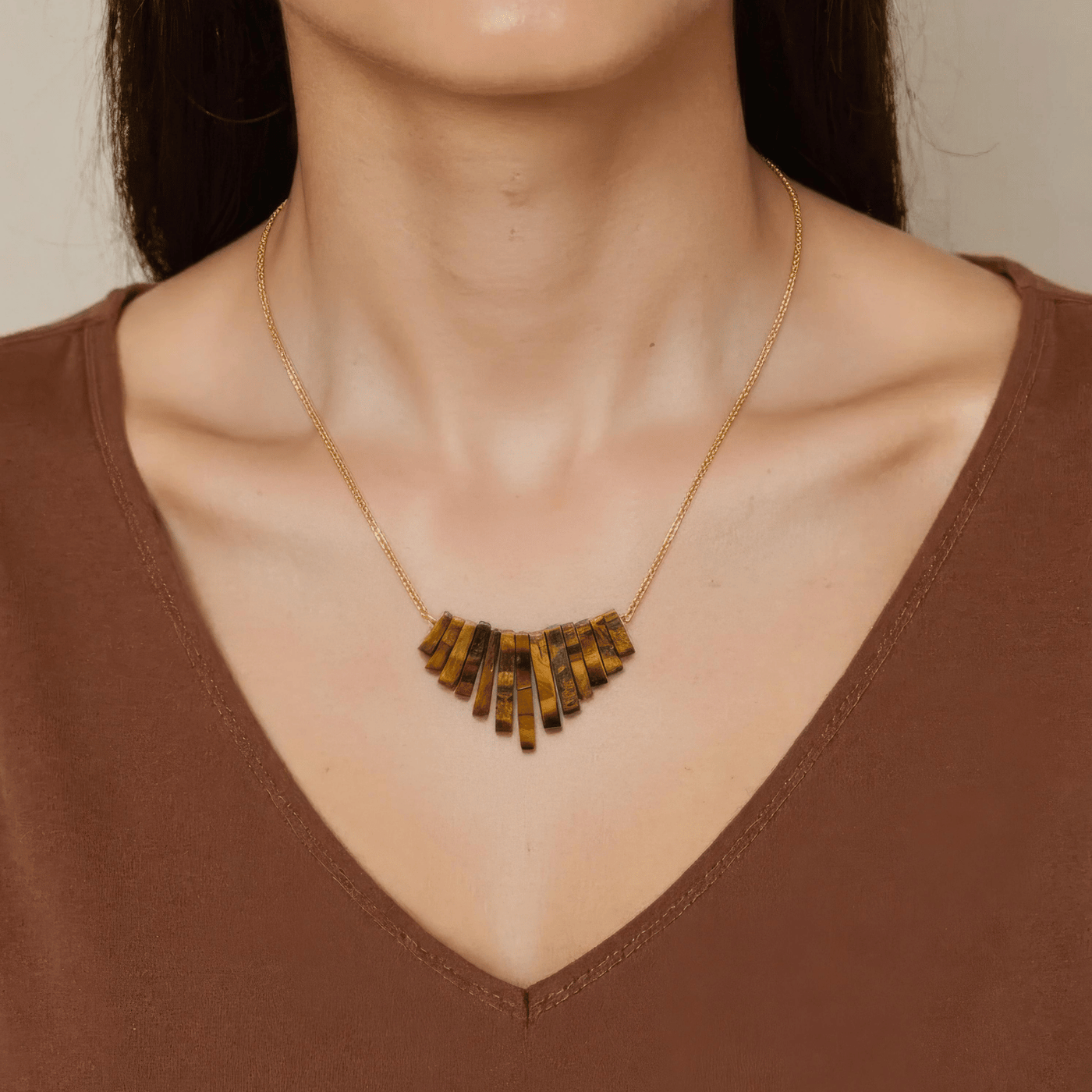 Tiger’s Eye Collar Necklace