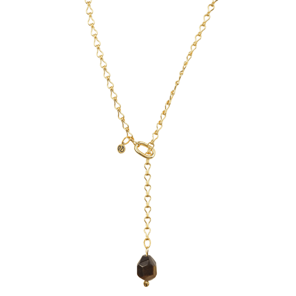 Tiger’s Eye Lariat Necklace