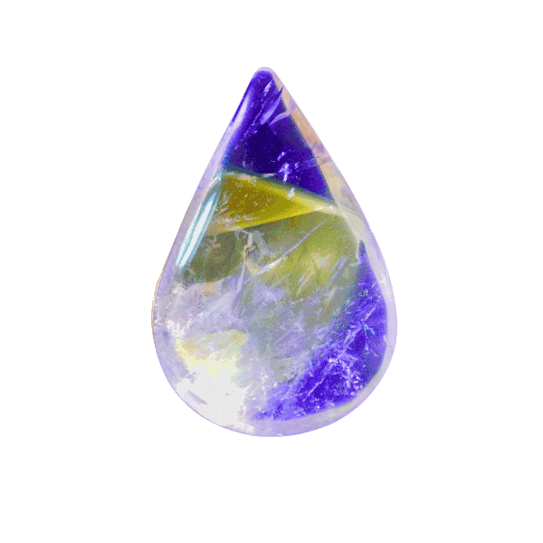 UV-Reactive Powellite Phantom Teardrop