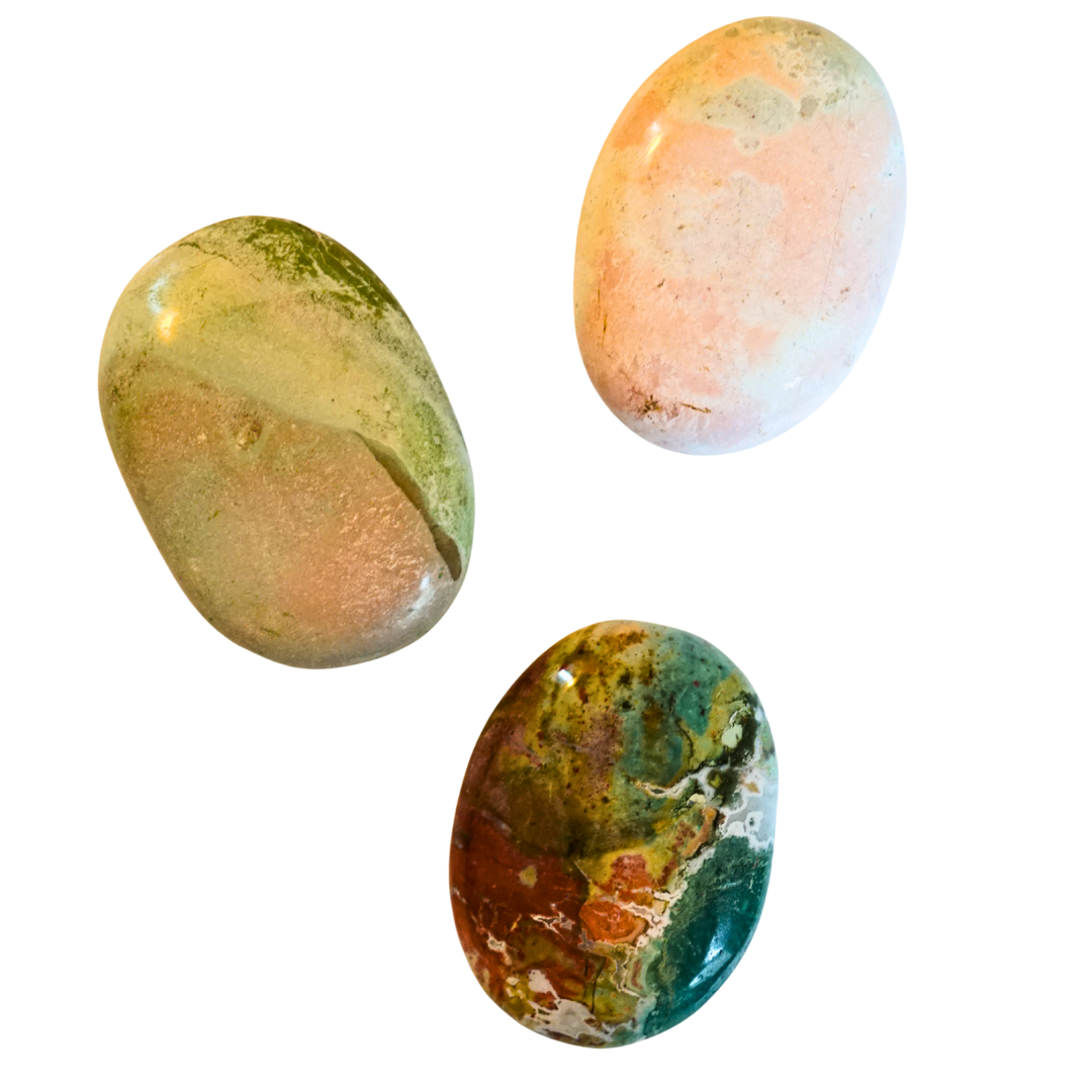 Unicorn Jasper Touchstone – Rare Calming Pocket Stone | Energy Muse