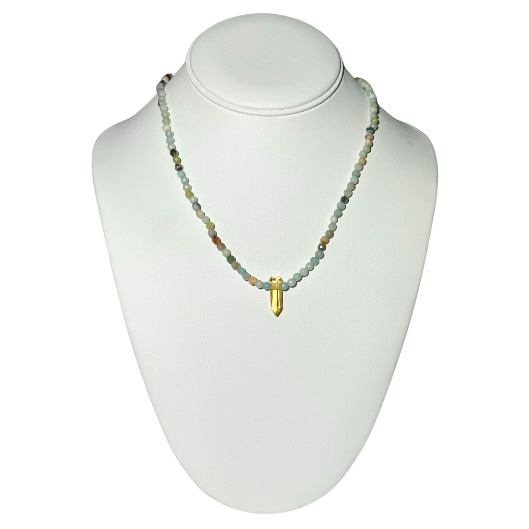 Amazonite / Citrine Necklace