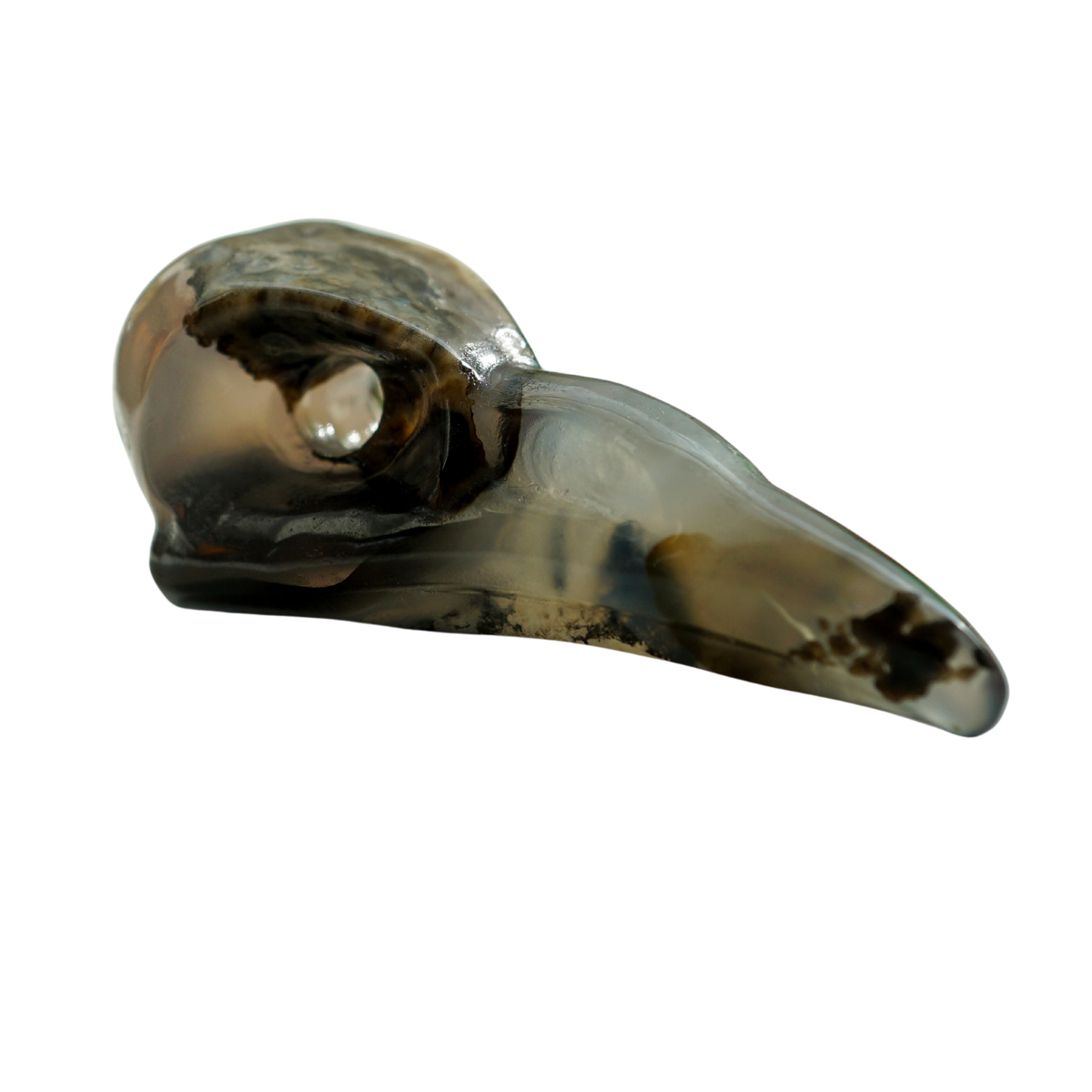 Volcanic Agate Raven Head