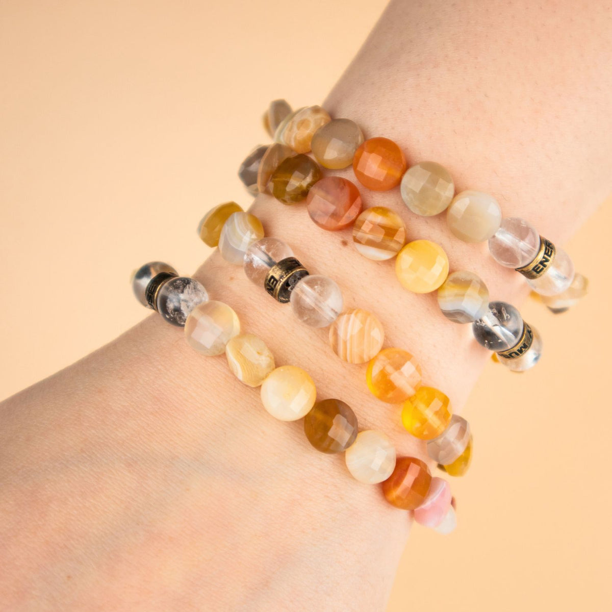 Yellow Botswana Agate Bracelet