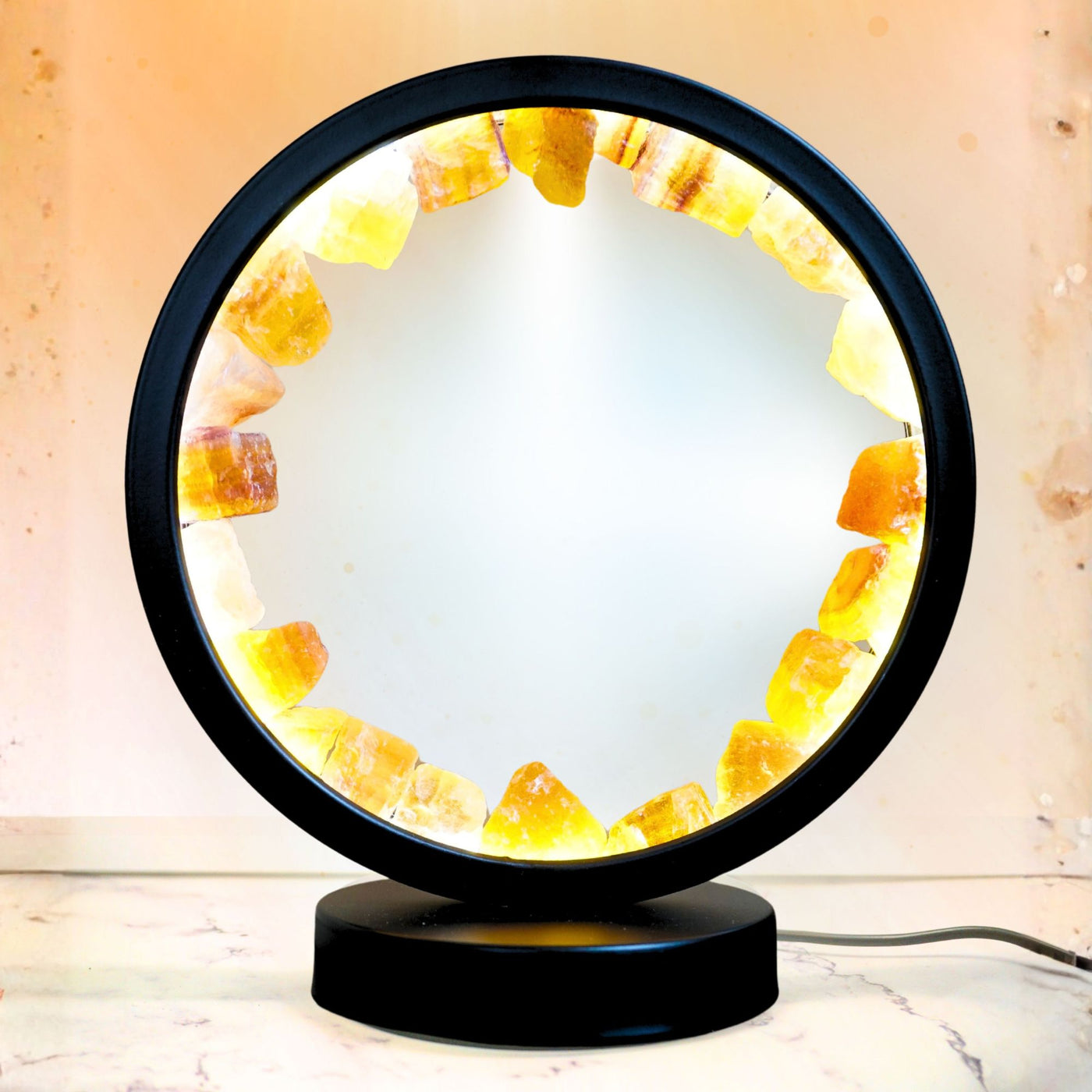 Yellow Fluorite Halo Light