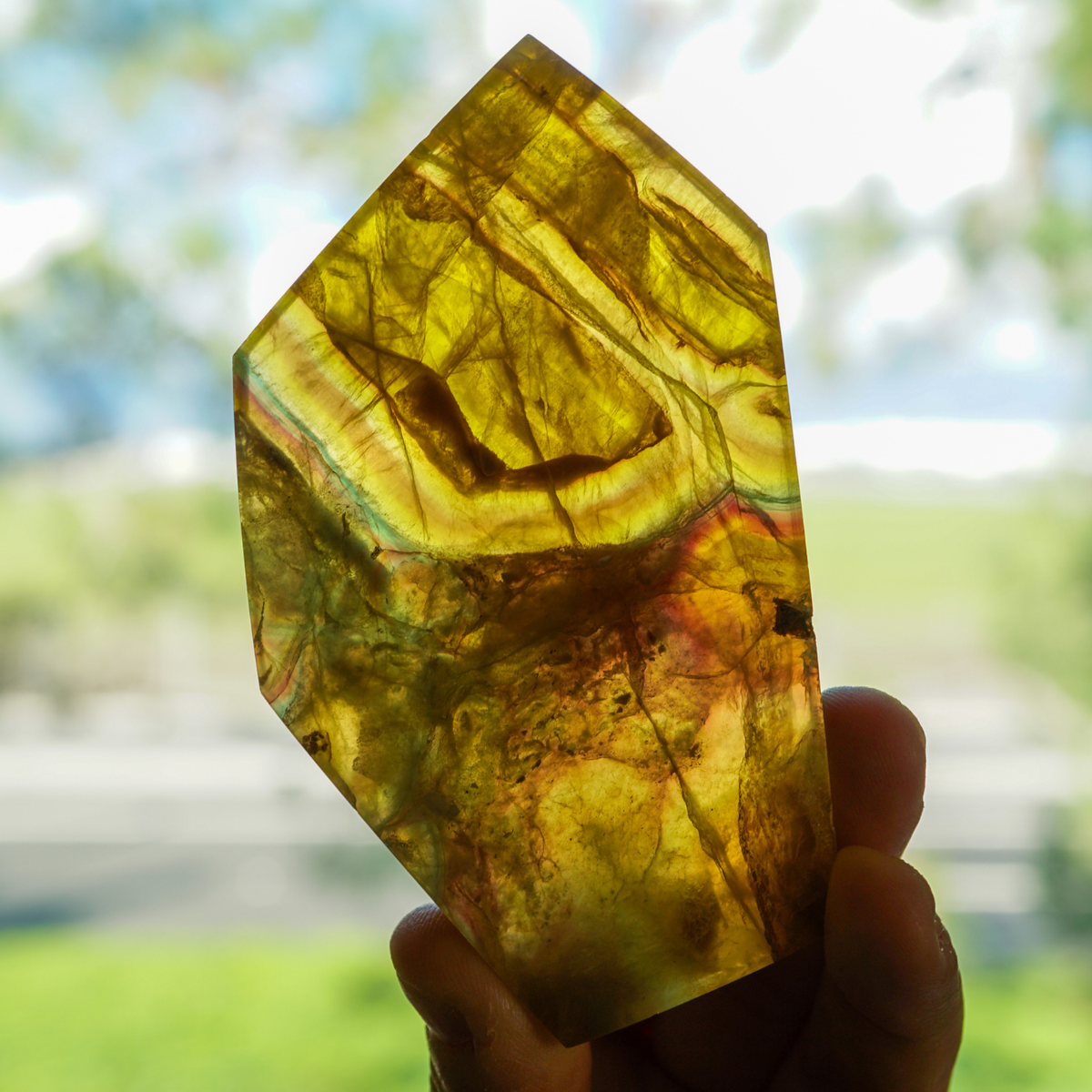 Yellow Fluorite Plate