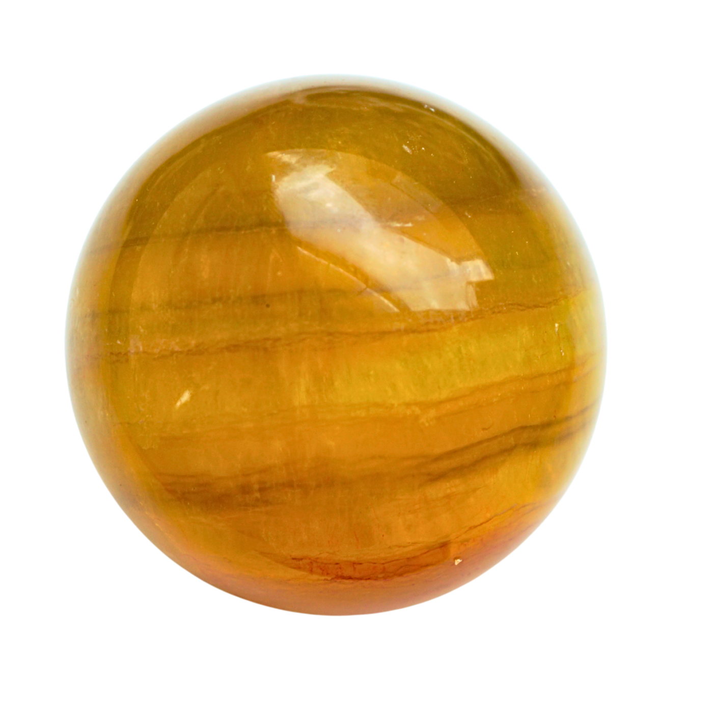 Yellow Fluorite Sphere