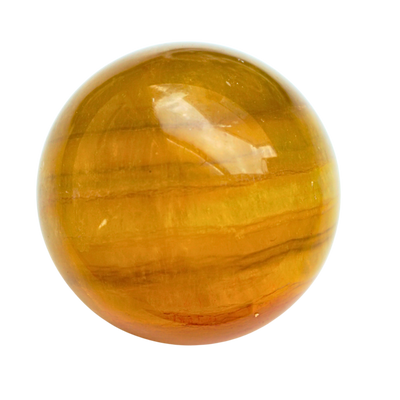Yellow Fluorite Sphere