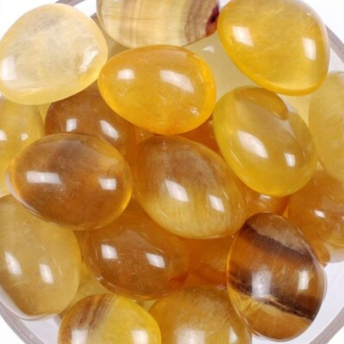 Yellow Fluorite Stone