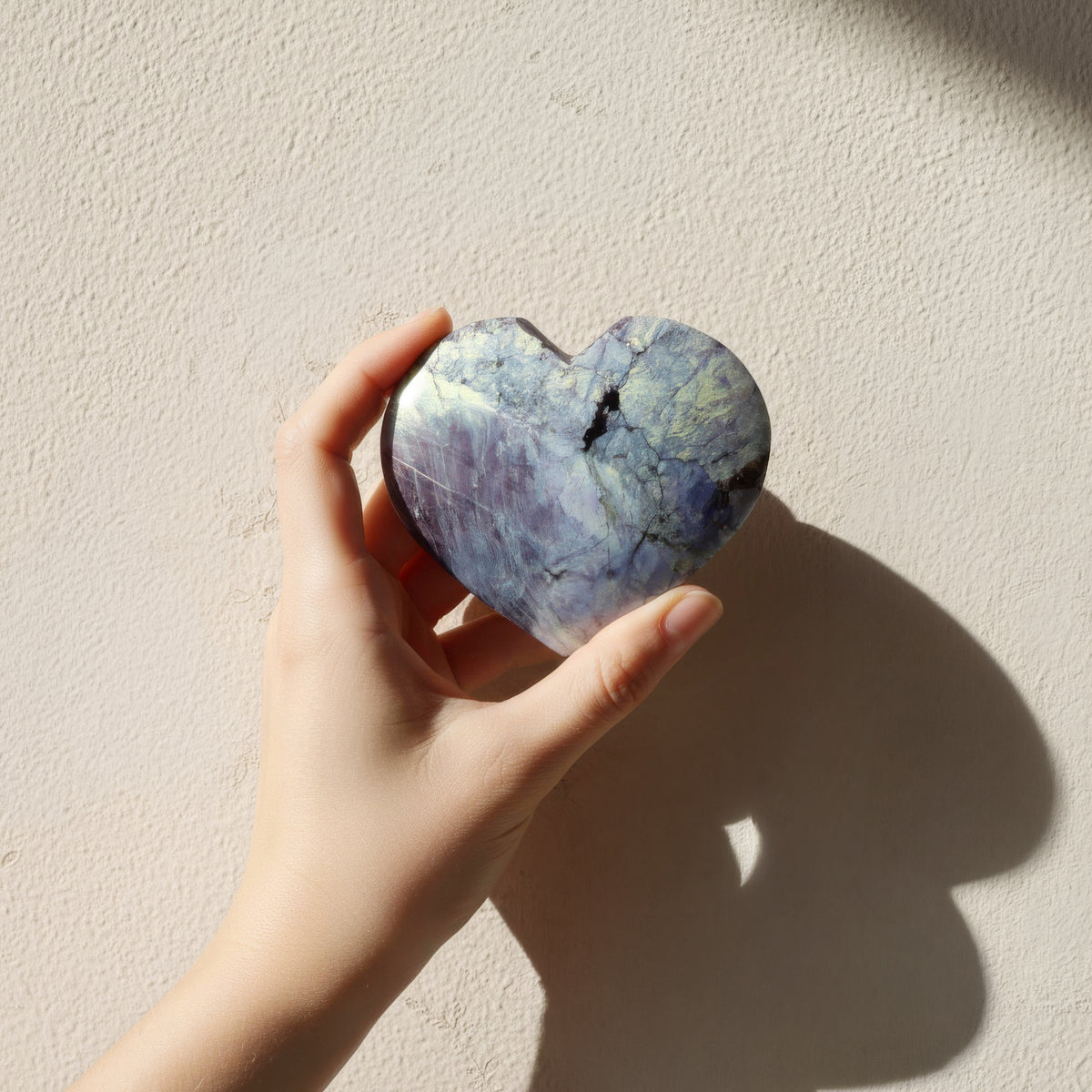 Lepidolite Heart