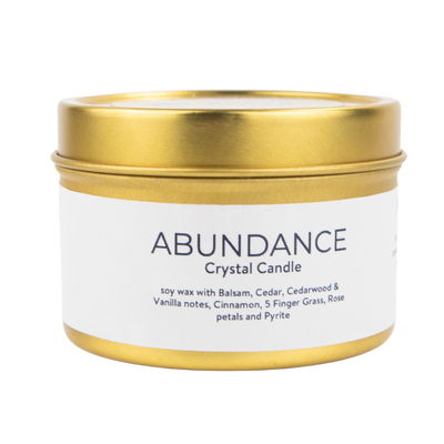 Abundance Crystal Candle