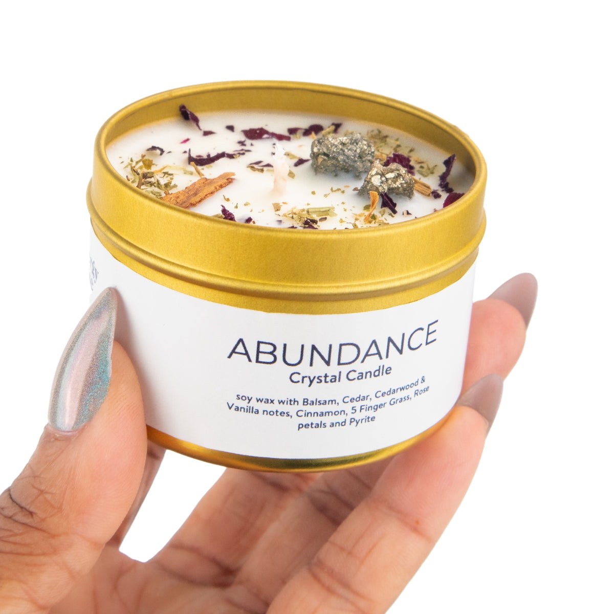 Abundance Crystal Candle