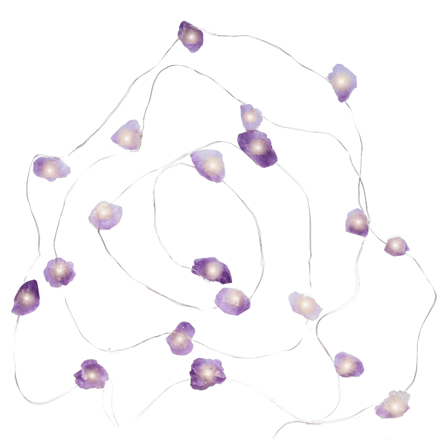 Amethyst Crystal String Lights