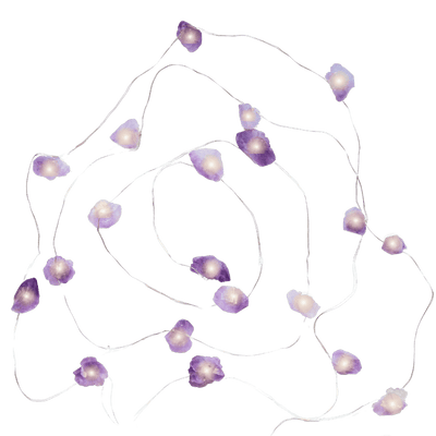 Amethyst Crystal String Lights