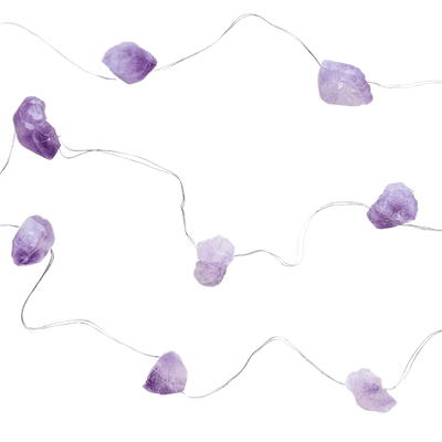 Amethyst Crystal String Lights