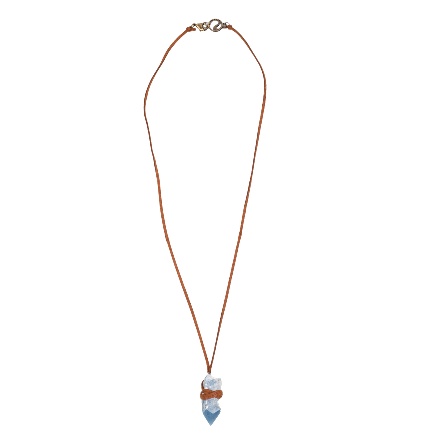 Angelite Crystal Point Necklace