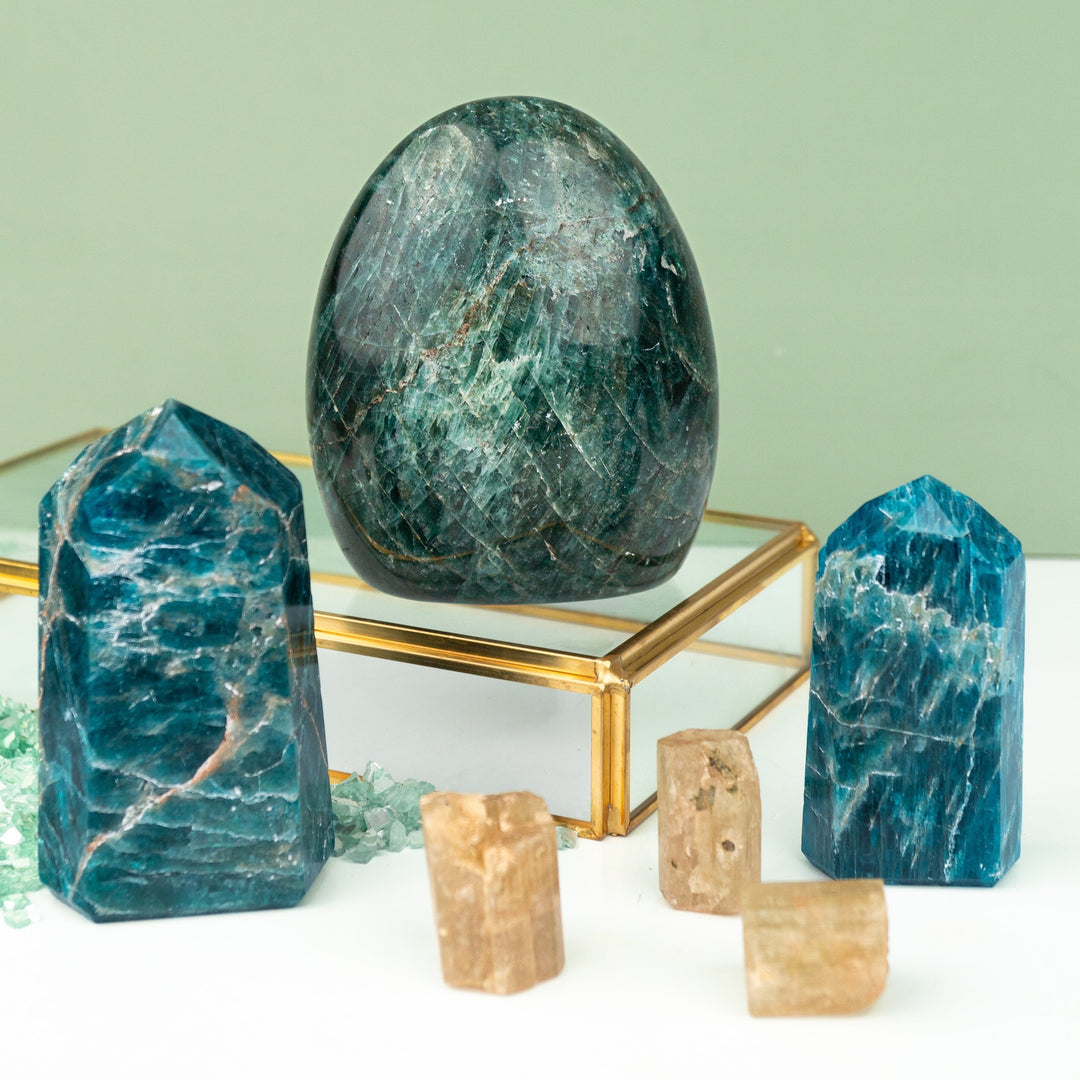 Green Apatite Freeform Crystal | Shop Green Apatite at Energy Muse