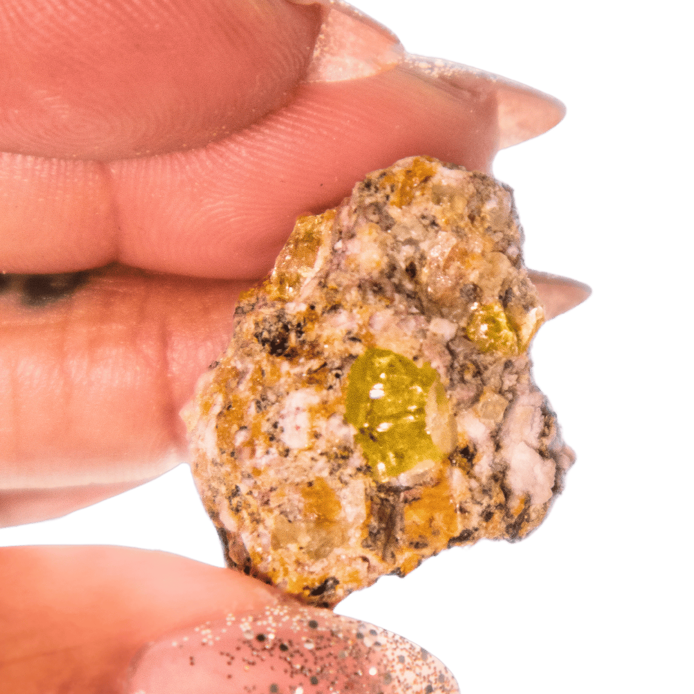 Yellow Apatite in Matrix