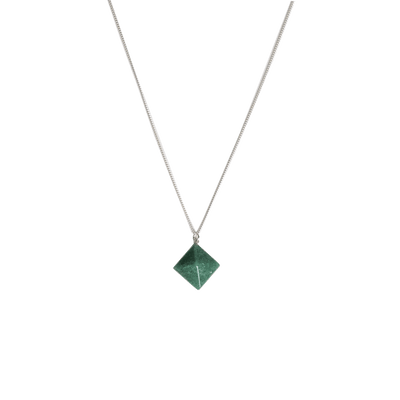 Green Aventurine Pyramid Necklace