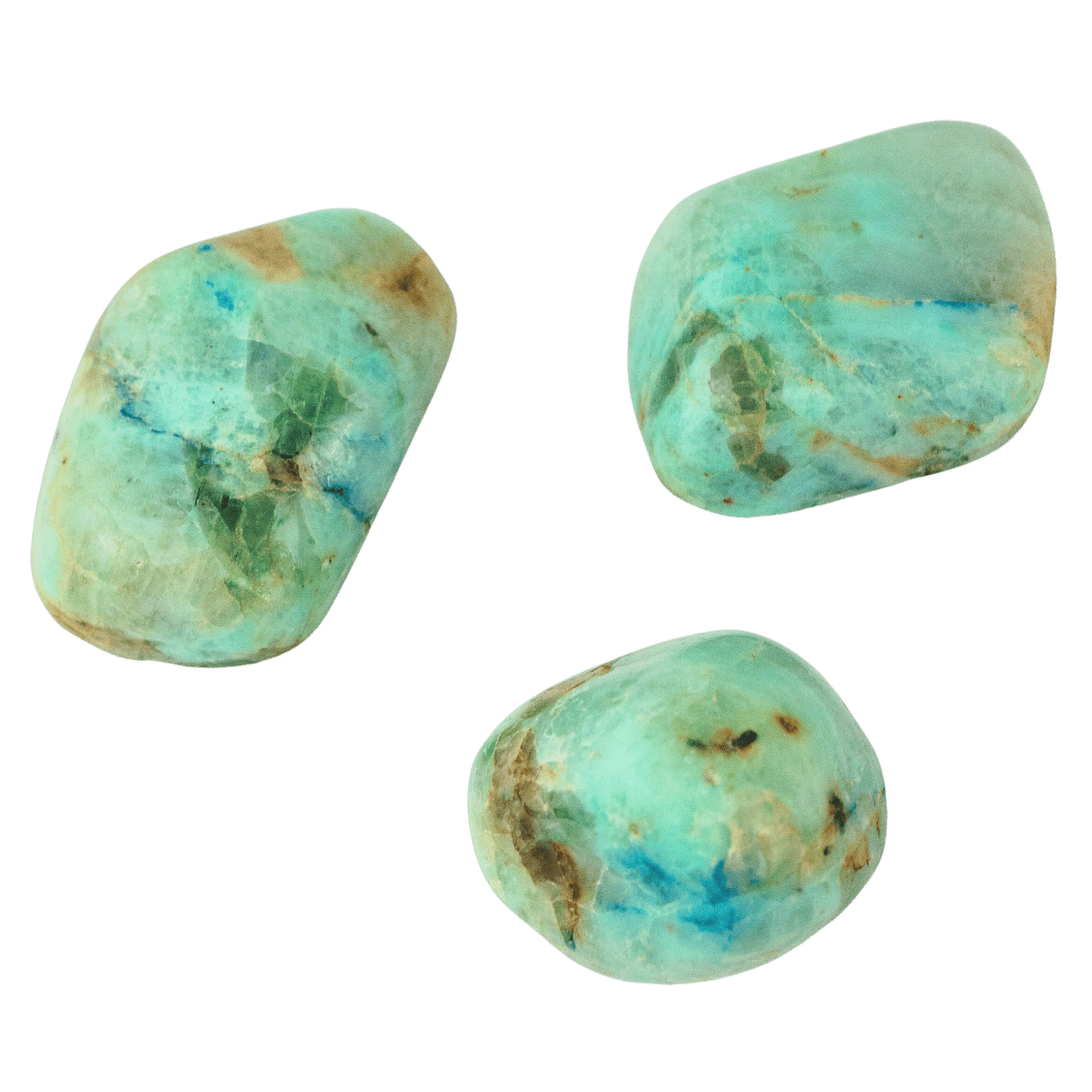 Rare Azurite in Green Moonstone Stone