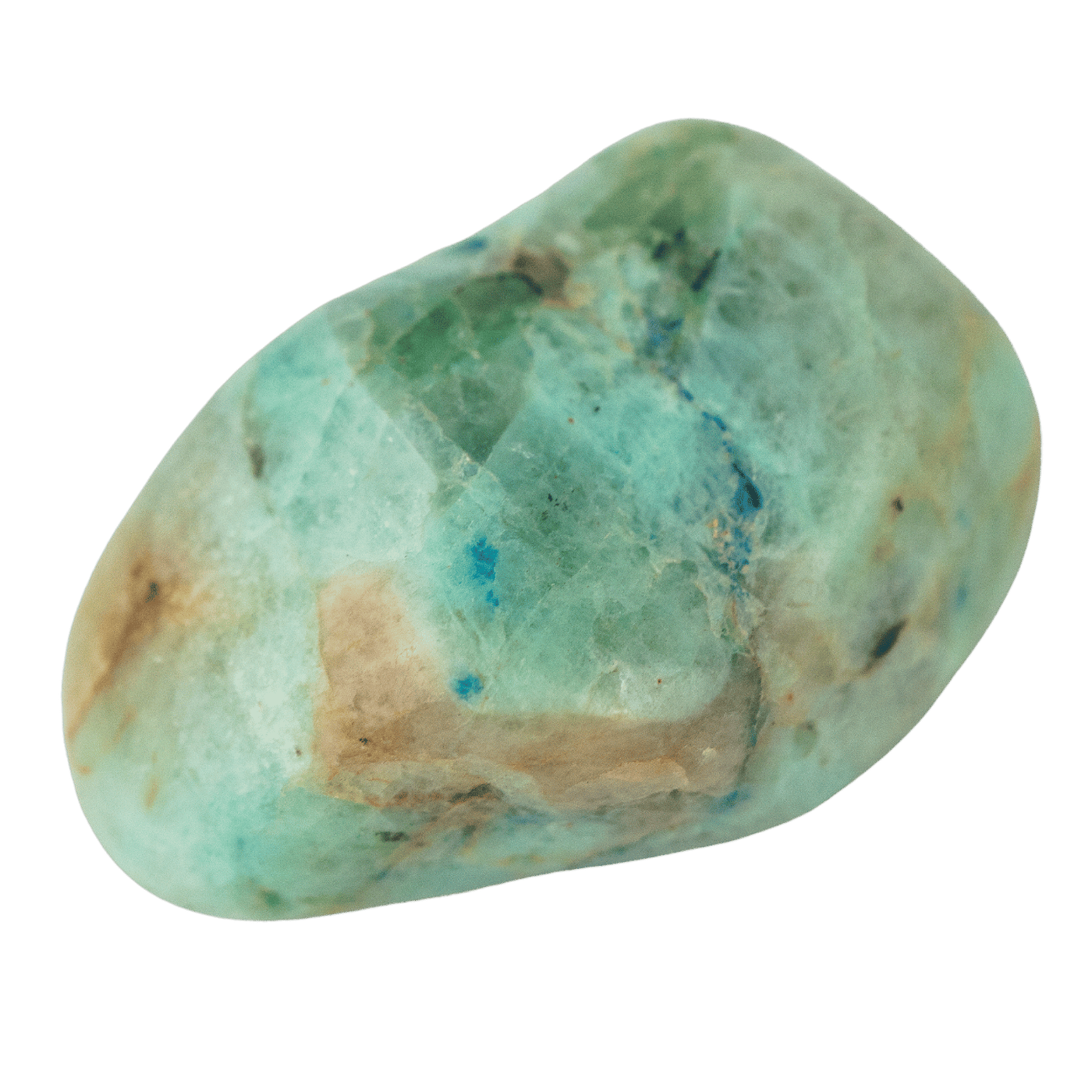 Rare Azurite in Green Moonstone Stone