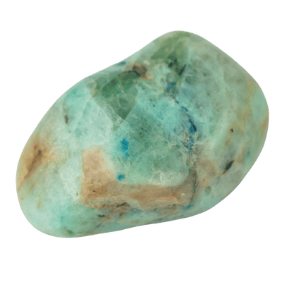 Rare Azurite in Green Moonstone Stone