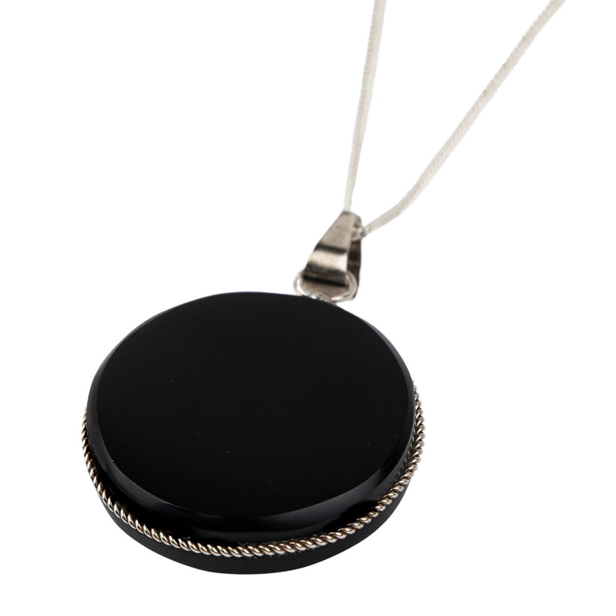 Black Obsidian Mirror Necklace