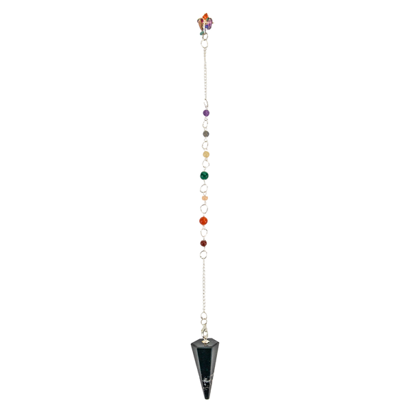 Black Tourmaline Chakra Pendulum